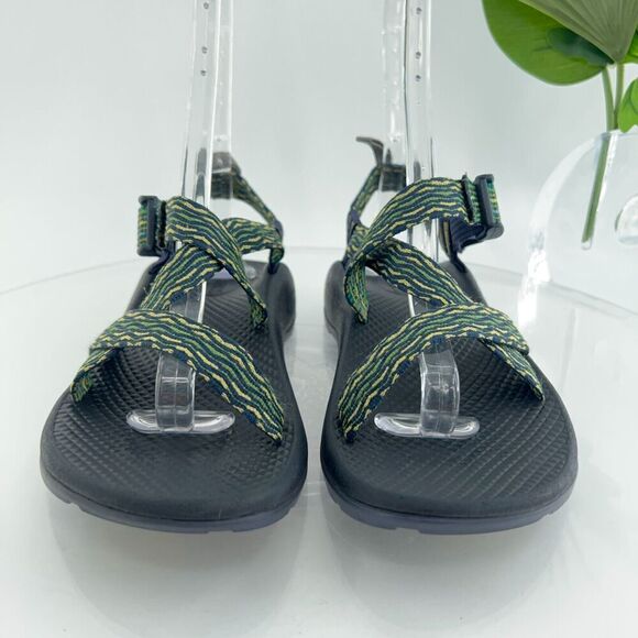 Chaco Ecotread Women Z1  Sandal Size 5 Green Yellow Hike Trail Camp Water Sports - Picture 4 of 12